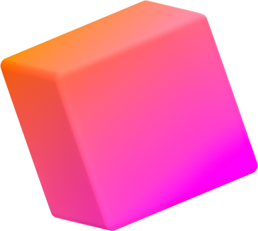 Vibrant Blocky 3D Shape Gradient Cube